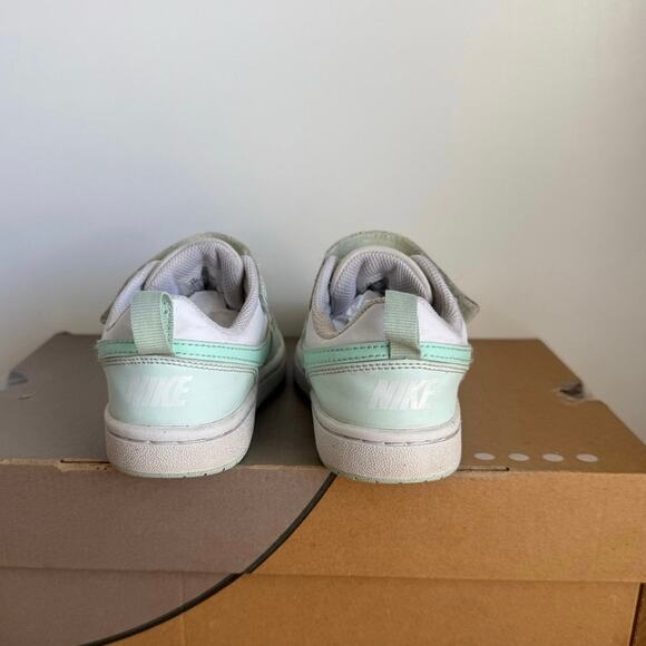 Nike Court Borough Low ‘Barely Green’ Kids Sneakers - SZ 13 C - Picture 9 of 13